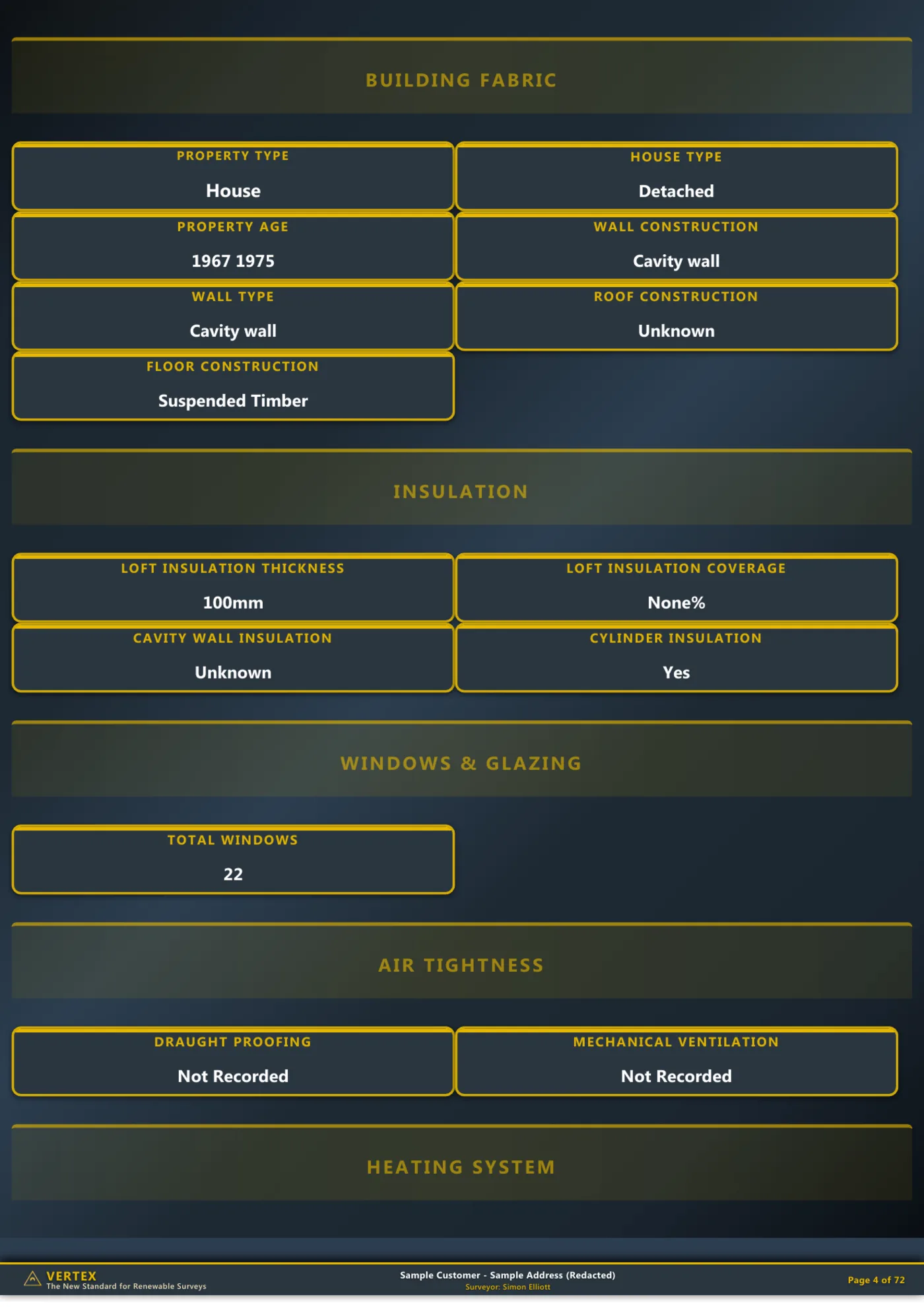 Sample pack solar section example (anonymised)